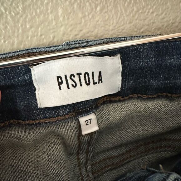 Pistola Mid Rise Skinny Jeans Dark Wash Denim Size 27 - Picture 2 of 7